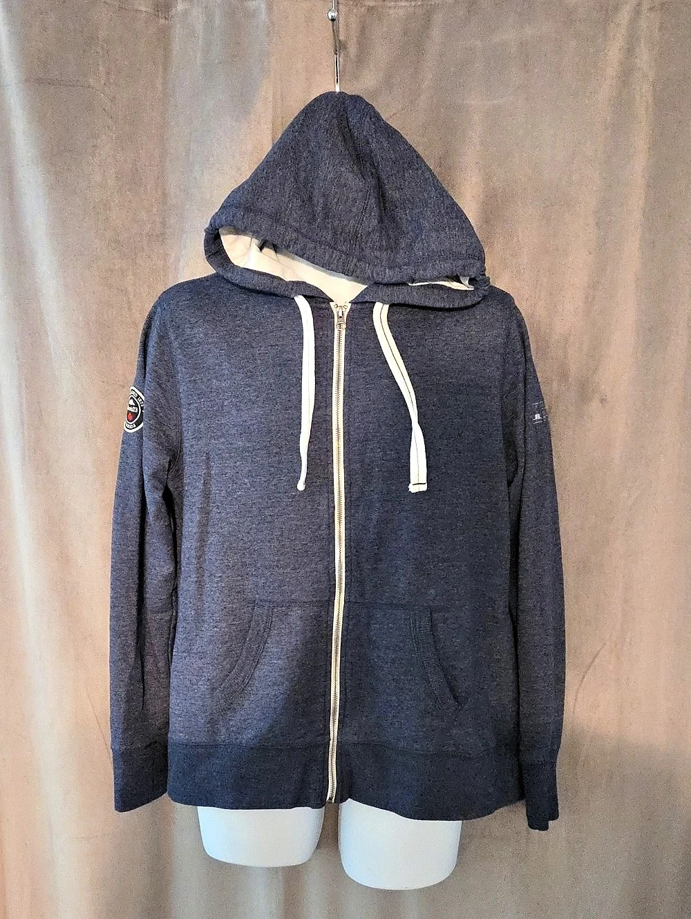 Roots73 Womans Zip Hoodie in Blue Like New Size XL